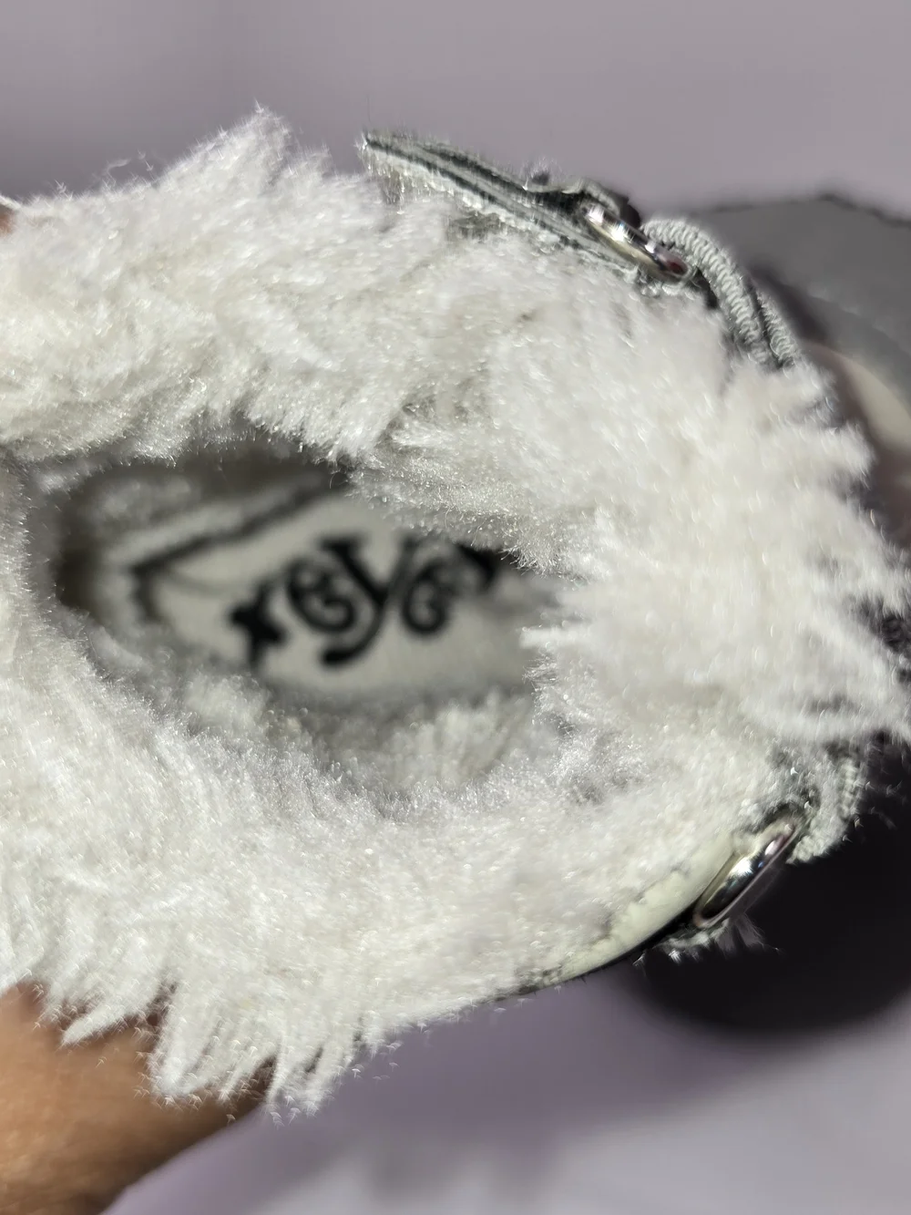 Xeyes Baby Faux-Fur Lined Winter Booties - Gray 0-3M